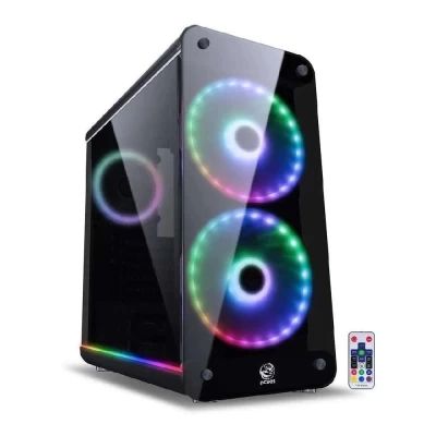 Gabinete Solaris Pcyes C/ 2 Fans 20cm Rgb E Fan Médio