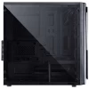 Gabinete mid-tower venus preto com 2 fans led verde