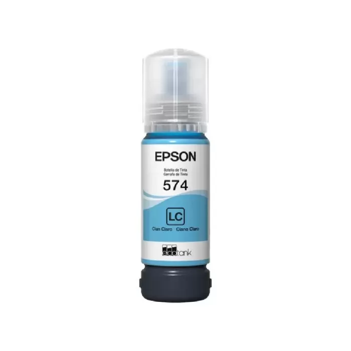 Garrafa De Tinta Epson Ciano Claro 574 70Ml