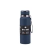 Garrafa Térmica Com Visor Digital Azul 800mL Sport Bottle