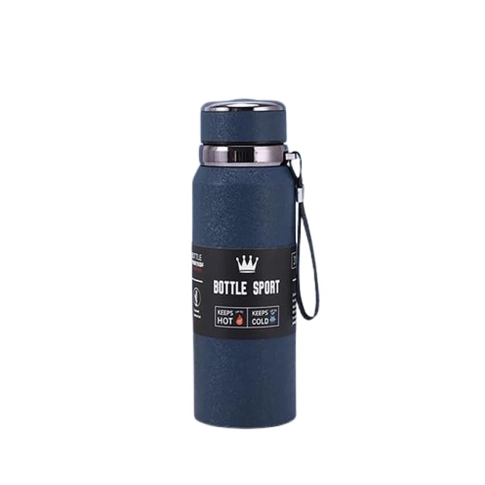 Garrafa Térmica Com Visor Digital Azul 800mL Sport Bottle