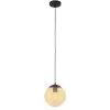 Globo de Vidro âmbar 20cm Skylight Boca 7cm 3044