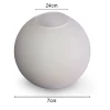 Globo De Vidro Branco Leitoso Para Luminárias Ø25cm boca 7cm