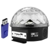 Globo Magico Led Cristal 6 Cores Com Musica Luatek