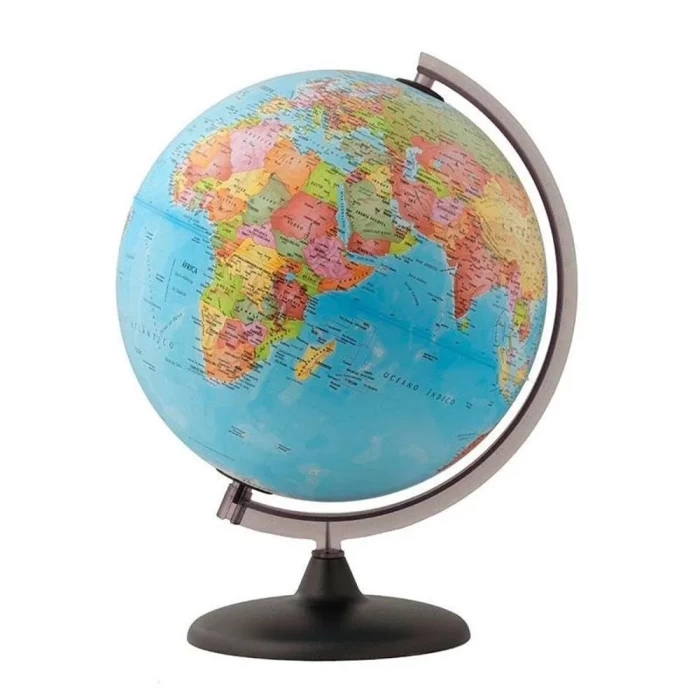 Globo Terrestre Geo Político 30cm Decorativo Corallo