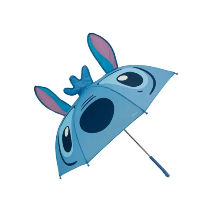Guarda Chuva Disney Stitch 3D Com Orelhas Azul Yangz