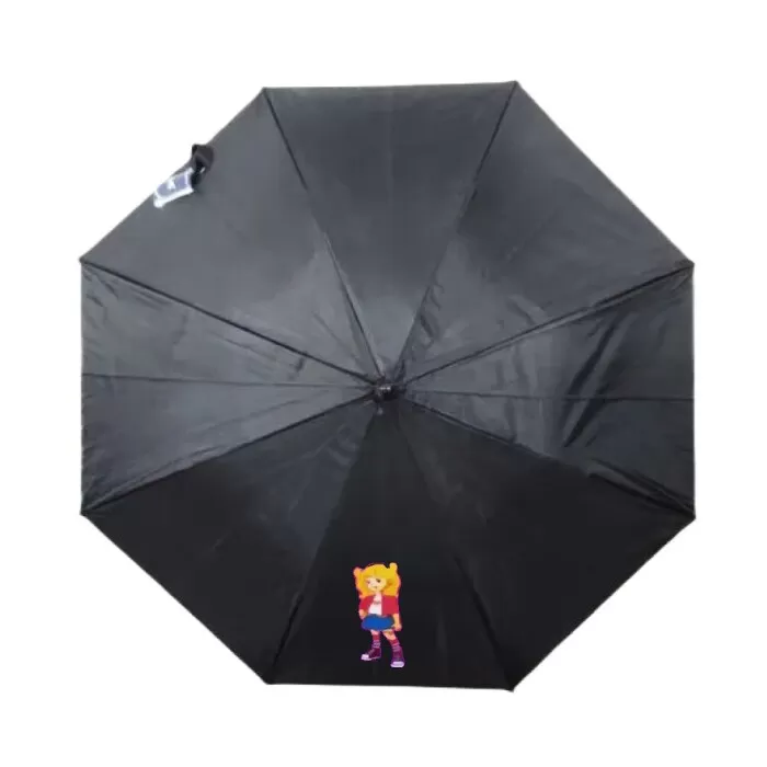 Guarda Chuva Infantil Preto Automático Novo