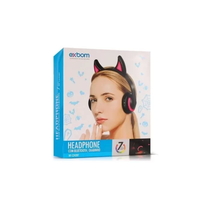 Headphone Bluetooth Vermelho Hf-C242Bt Exbom Novo