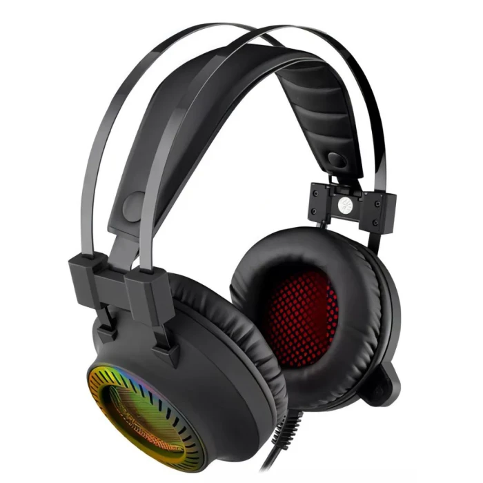 Headset Gamer Com Led 7.1 Usb Preto Surround Preto Bright