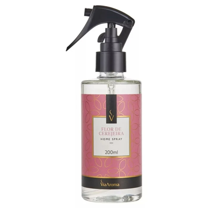 Home Spray Aroma Flor De Cerejeira 200mL Via Aroma