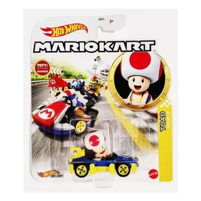 Hot Wheels Mario Kart Toad Mach 8 Hdb35 Novo