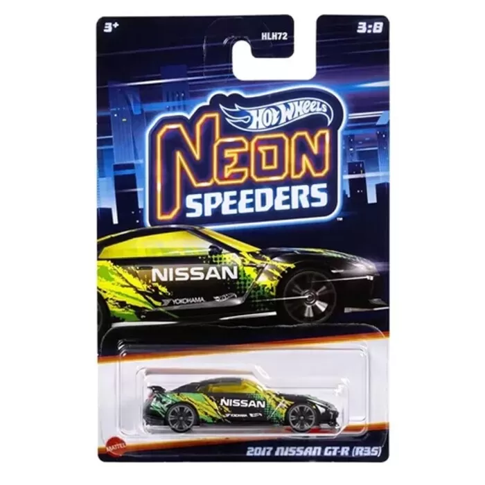 Hot Wheels Neon Speeders Gt-R R35 Hlh75 Novo