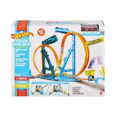 Hot Wheels Track Builder Kit Loops Ajustáveis Mattel GVG10