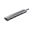 Hub Usb Com 4 Portas 3.2 Saída Com Tipo C Cinza Halyx Trust