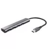 Hub Usb Com 4 Portas 3.2 Saída Com Tipo C Cinza Halyx Trust