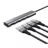 Hub Usb Com 4 Portas 3.2 Saída Com Tipo C Cinza Halyx Trust