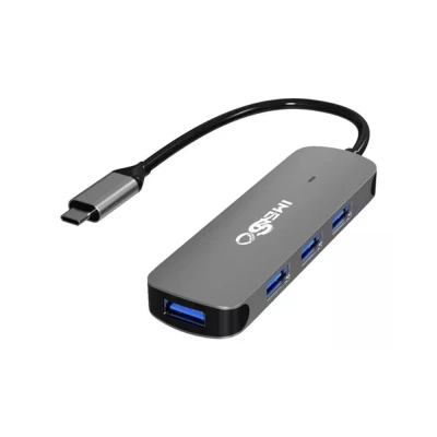 Hub Usb Com 4 Portas Usb-C 2.0 Cor Cinza Ims-700 Imenso