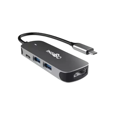 Hub Usb Com 4 Portas Usb/Hdmi Cor Cinza Ims-702 Imenso