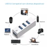 Hub Usb Com Tipo C 4 Portas Cor Branco XC-HUB-10 X-Cell