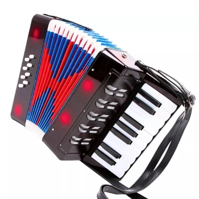 Instrumento Sanfona Infantil Acordeon Com 8 Baixos H25410