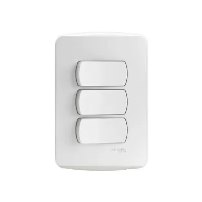 Interruptor Com 3 Teclas Paralelo Cor Branco Puro Schneider