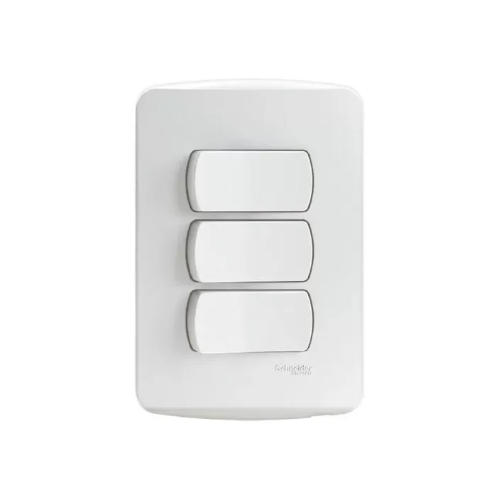 Interruptor Com 3 Teclas Paralelo Cor Branco Puro Schneider