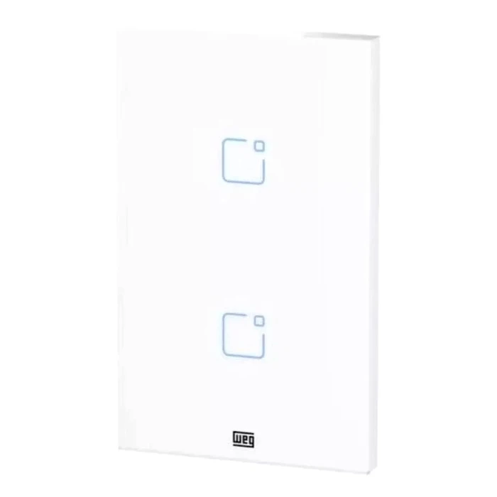 Interruptor Touch 2 Botões Wifi Inteligente Placa 4X2 Branco