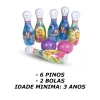 Jogo De Boliche Com 6 Pinos/2 Bolas Little Princess Infantil