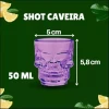 Jogo De Copos Para Shot Caveira 6 Peças 50mL Dynasty