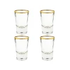 Jogo De Copos Para Shot Com 4 Peças 40ml Ruvolo Glass