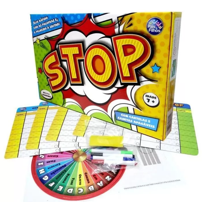 Jogo De Mesa Stop Pais e Filhos Novo