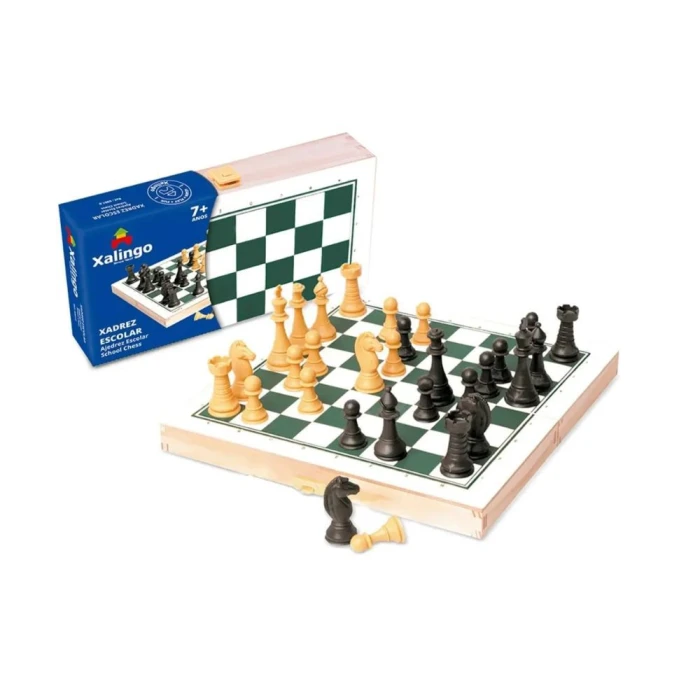 Jogo De Xadrez Com Caixa De Madeira 6001-0 Xalingo