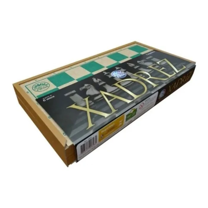 Jogo De Xadrez Oficial Caixa Madeira 40cm 2828