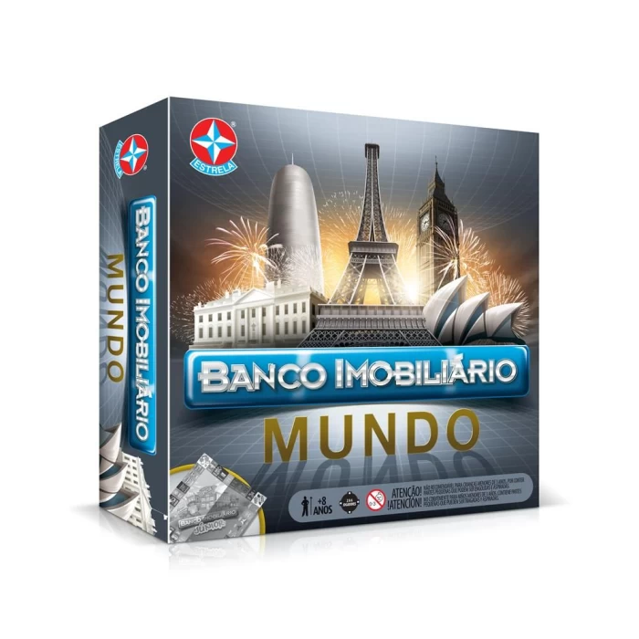 Jogo Tabuleiro Divertido Banco Imobiliário Mundo Estrela