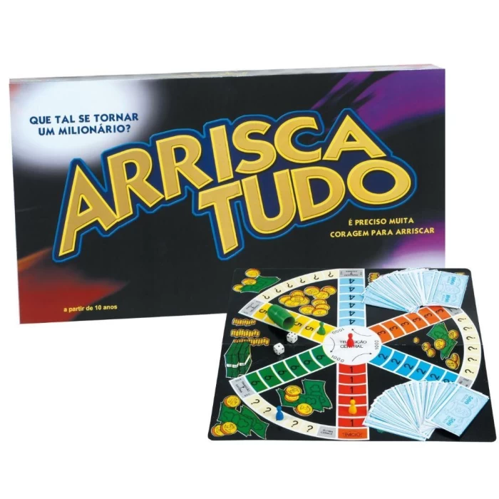 Jogo de Tabuleiro Arrisca Tudo Nig Brinquedos Novo Promoção