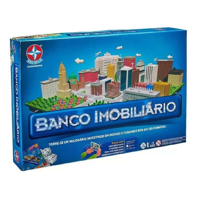 Banco Imobiliário Mundo Estrela Jogo Tabuleiro Com Acessório