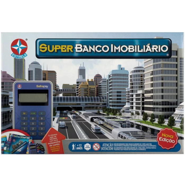 Jogo de Tabuleiro Super Banco Imobiliario Nova Edição