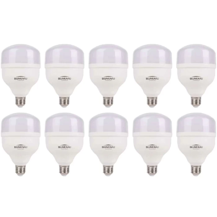 Kit 10 Lâmpada LED T120 E27 50W Bivolt Branco frio Blumenau