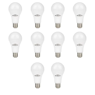 Kit 10 Lâmpada Led Bulbo A60 E27 9W 6.500K Bivolt Novo