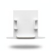 Kit 10 Tampas Perfil Line 25mm Embutir Branco