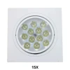 Kit 15 Spot Embutir Quadrado 12W 3500L 12 Leds Splr12W