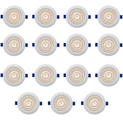 Kit 15 Spot Embutir Redondo 8w 4100K Blumenau