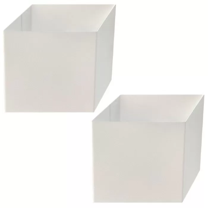 Kit 2 Arandela Cubo 3D Branco 60W Bivolt Blumenau