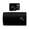 Kit 2 Em 1 Pendrive Com Leitor + Micro Sd 64Gb