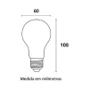 Kit 6 Lâmpada Led A60 9W 3000K E27 Blumenau 03126016