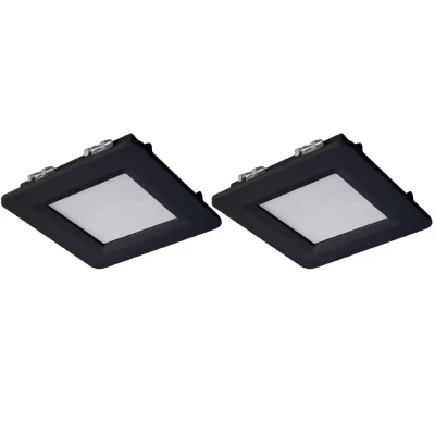 Kit 2 Luminária Led Cabinet Quadrado Blumenau 2W 6.500K