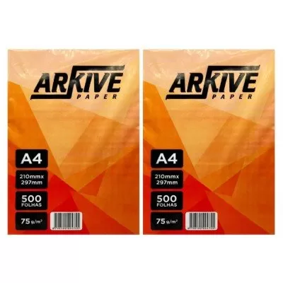Kit 2 Pacote de Papel A4 Premium Arkive Paper 500 Folhas