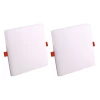 Kit 2 Painel Frameless Sobrepor / Embutir 17w Branco Quente