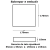 Kit 6 Painel Frameless Sobrepor / Embutir 24w Branco Frio