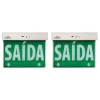 Kit 2 Placa de Saída Led Blumenau 1 Face 1W Verde Novo